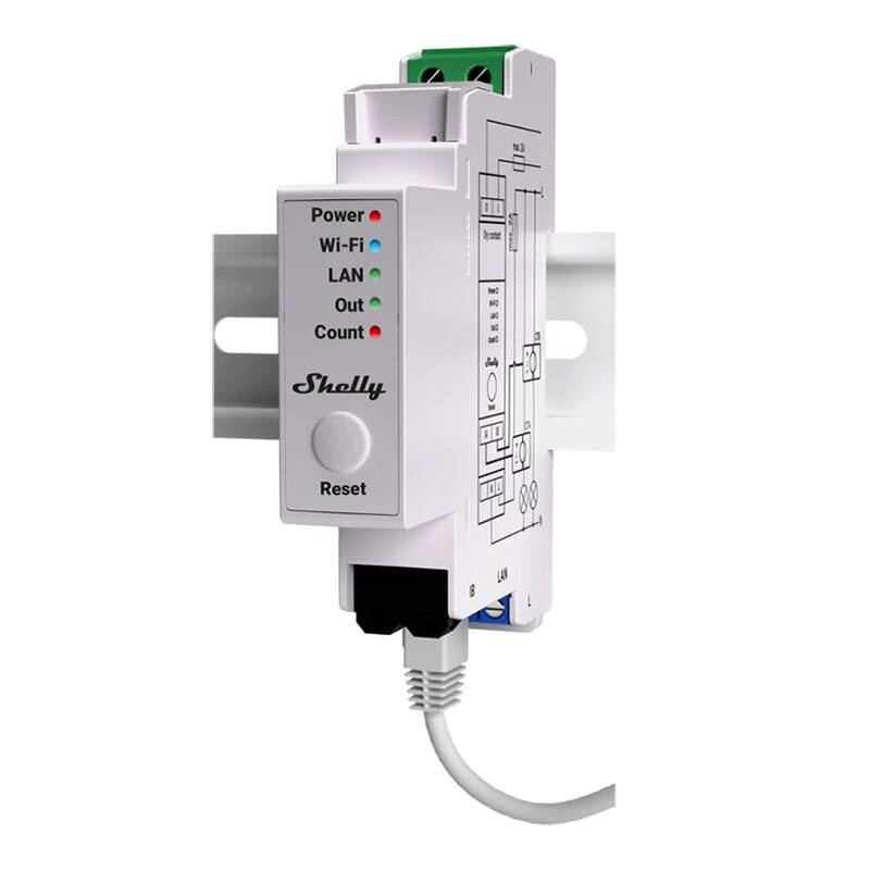 Shelly Pro EM-50 enerģijas patēriņa mērītājs, WiFi/LAN