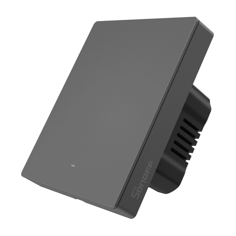 Vieds WiFi sienas slēdzis SONOFF M5-1C-80 (1 kanāls, rāmim, grafīta krāsā)