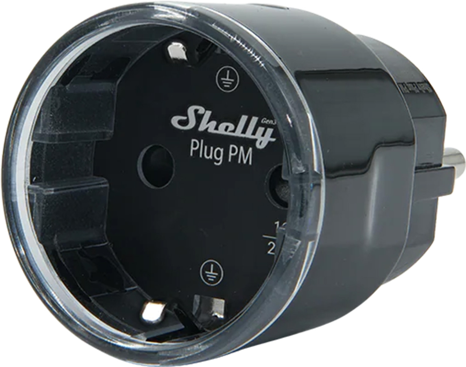 Shelly Plug PM Gen3 Matter 13 A viedā rozete, melna