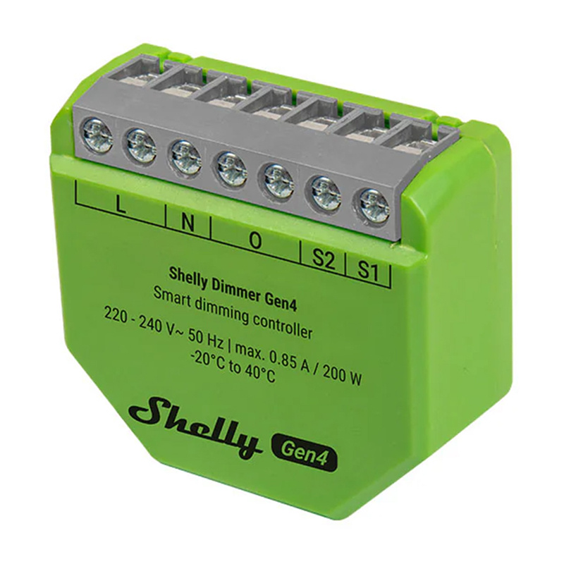Shelly Dimmer Gen4 Zigbee/Matter viedais dimmeris